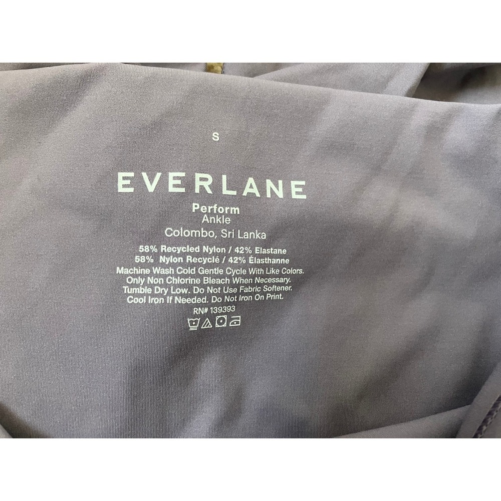 Everlane Perform Ankle Leggings Womens Small Purple High Waist Yoga Activewear - Picture 5 of 5